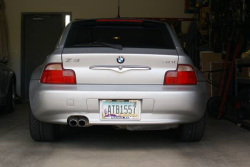 2001 BMW Z3 Coupe in Titanium Silver Metallic over Black
