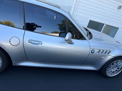 2001 BMW Z3 Coupe in Titanium Silver Metallic over Black