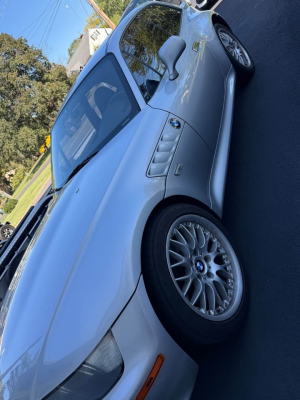 2001 BMW Z3 Coupe in Titanium Silver Metallic over Black