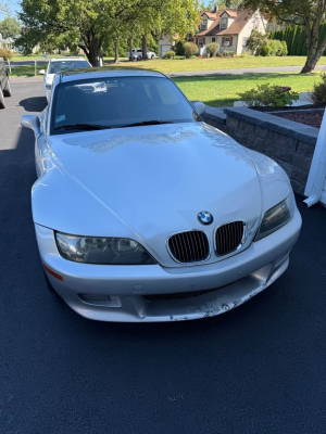 2001 BMW Z3 Coupe in Titanium Silver Metallic over Black