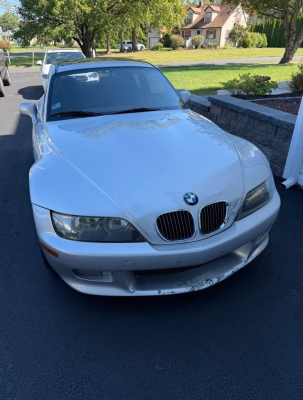 2001 BMW Z3 Coupe in Titanium Silver Metallic over Black