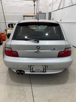 2001 BMW Z3 Coupe in Titanium Silver Metallic over Dream Red