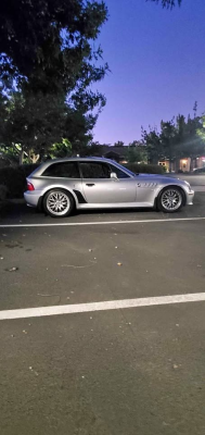 2001 BMW Z3 Coupe in Titanium Silver Metallic over Black