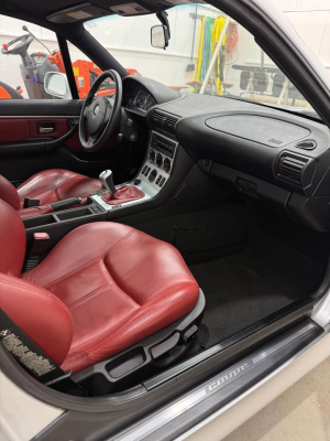 2001 BMW Z3 Coupe in Titanium Silver Metallic over Dream Red