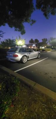 2001 BMW Z3 Coupe in Titanium Silver Metallic over Black