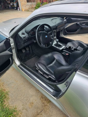 2001 BMW Z3 Coupe in Titanium Silver Metallic over Black