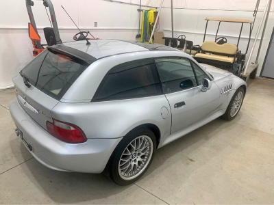 2001 BMW Z3 Coupe in Titanium Silver Metallic over Dream Red