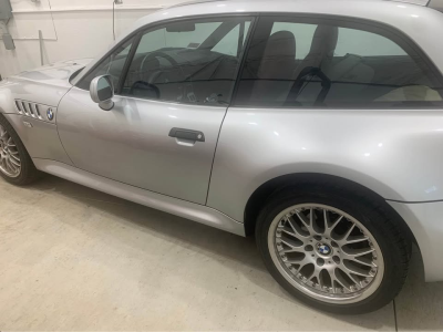 2001 BMW Z3 Coupe in Titanium Silver Metallic over Dream Red