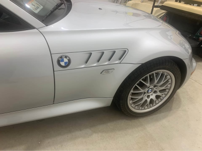 2001 BMW Z3 Coupe in Titanium Silver Metallic over Dream Red