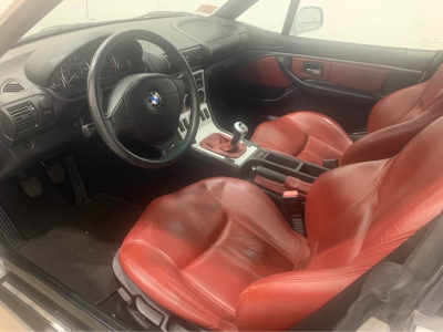 2001 BMW Z3 Coupe in Titanium Silver Metallic over Dream Red