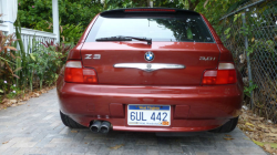 2002 BMW Z3 Coupe in Siena Red 2 Metallic over Walnut