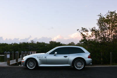 2002 BMW Z3 Coupe in Titanium Silver Metallic over Black