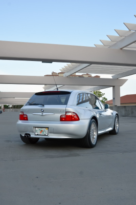 2002 BMW Z3 Coupe in Titanium Silver Metallic over Black
