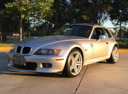 1999 BMW Z3 Coupe in Arctic Silver Metallic over Black
