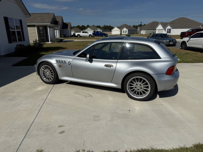 1999 BMW Z3 Coupe in Arctic Silver Metallic over Black