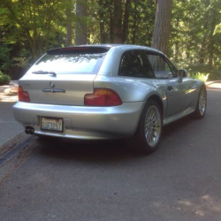 1999 BMW Z3 Coupe in Arctic Silver Metallic over Extended Black