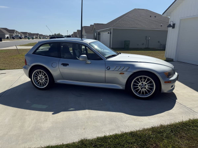 1999 BMW Z3 Coupe in Arctic Silver Metallic over Black