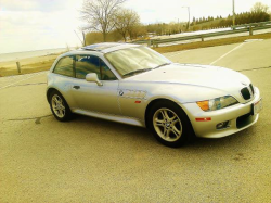 1999 BMW Z3 Coupe in Arctic Silver Metallic over Black