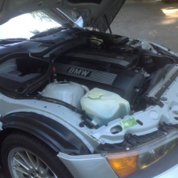 1999 BMW Z3 Coupe in Arctic Silver Metallic over Extended Black