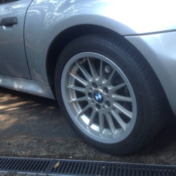 1999 BMW Z3 Coupe in Arctic Silver Metallic over Extended Black