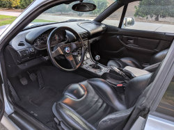 1999 BMW Z3 Coupe in Arctic Silver Metallic over Black