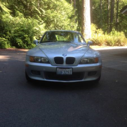 1999 BMW Z3 Coupe in Arctic Silver Metallic over Extended Black