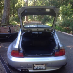 1999 BMW Z3 Coupe in Arctic Silver Metallic over Extended Black