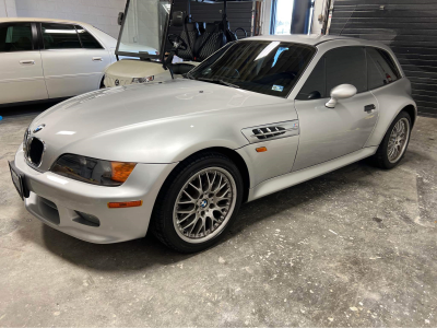 1999 BMW Z3 Coupe in Arctic Silver Metallic over Black
