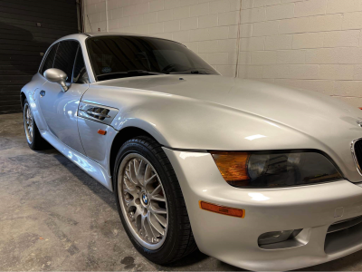 1999 BMW Z3 Coupe in Arctic Silver Metallic over Black