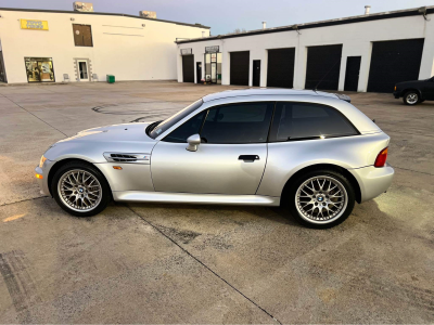 1999 BMW Z3 Coupe in Arctic Silver Metallic over Black