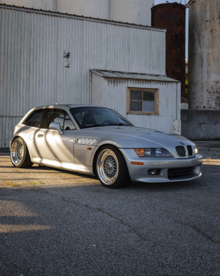 1999 BMW Z3 Coupe in Arctic Silver Metallic over Black