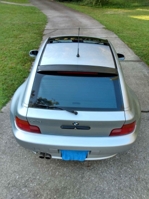 1999 BMW Z3 Coupe in Arctic Silver Metallic over Black