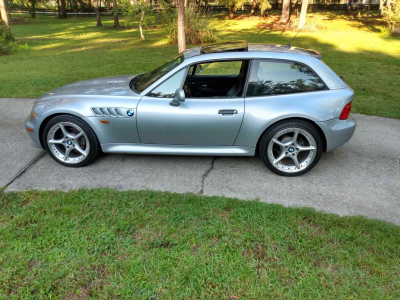 1999 BMW Z3 Coupe in Arctic Silver Metallic over Black