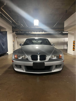 1999 BMW Z3 Coupe in Arctic Silver Metallic over Black