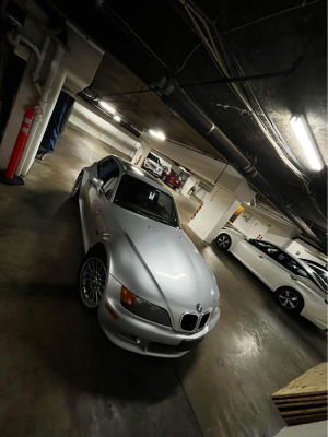 1999 BMW Z3 Coupe in Arctic Silver Metallic over Black