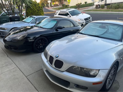 1999 BMW Z3 Coupe in Arctic Silver Metallic over Black