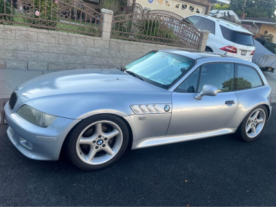 1999 BMW Z3 Coupe in Arctic Silver Metallic over Black