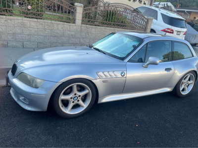 1999 BMW Z3 Coupe in Arctic Silver Metallic over Black