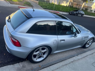 1999 BMW Z3 Coupe in Arctic Silver Metallic over Black