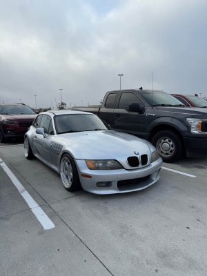 1999 BMW Z3 Coupe in Arctic Silver Metallic over Black