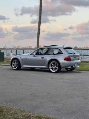 1999 BMW Z3 Coupe in Arctic Silver Metallic over Black