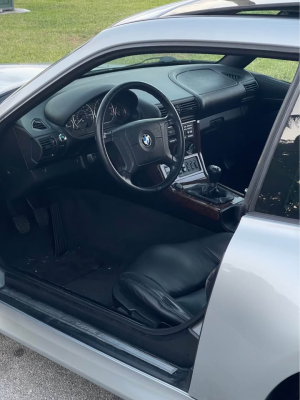 1999 BMW Z3 Coupe in Arctic Silver Metallic over Black