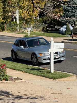 1999 BMW Z3 Coupe in Arctic Silver Metallic over Tanin Red