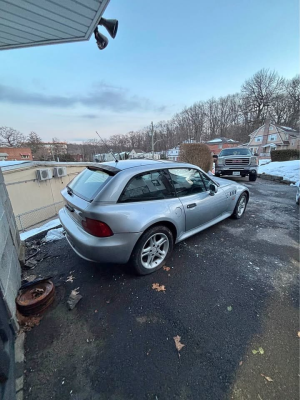 1999 BMW Z3 Coupe in Arctic Silver Metallic over Black