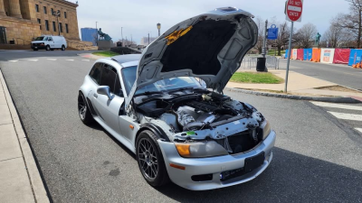 1999 BMW Z3 Coupe in Arctic Silver Metallic over Black