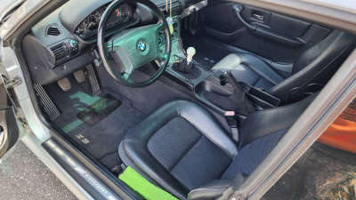 1999 BMW Z3 Coupe in Arctic Silver Metallic over Black