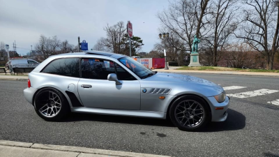 1999 BMW Z3 Coupe in Arctic Silver Metallic over Black