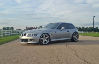 1999 BMW Z3 Coupe in Arctic Silver Metallic over Black