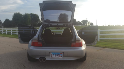 1999 BMW Z3 Coupe in Arctic Silver Metallic over Black