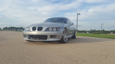 1999 BMW Z3 Coupe in Arctic Silver Metallic over Black
